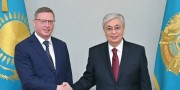 В Нур-Султане прошла встреча президента Республики Казахстан и губернатора Омской области